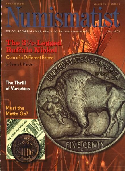 The Numismatist – May 2003 Cover