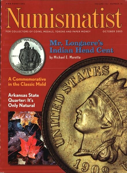 The Numismatist – October 2003 Cover