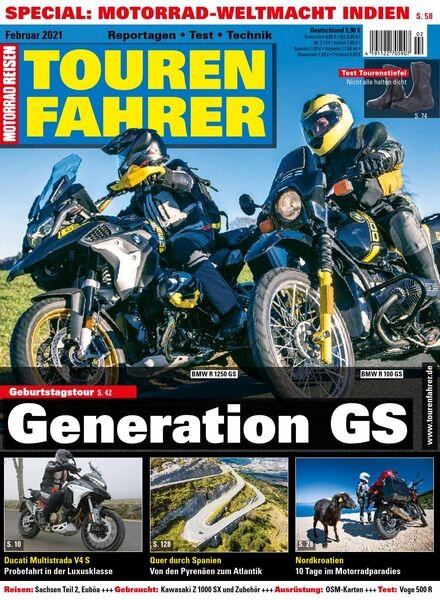Tourenfahrer – Februar 2021 Cover