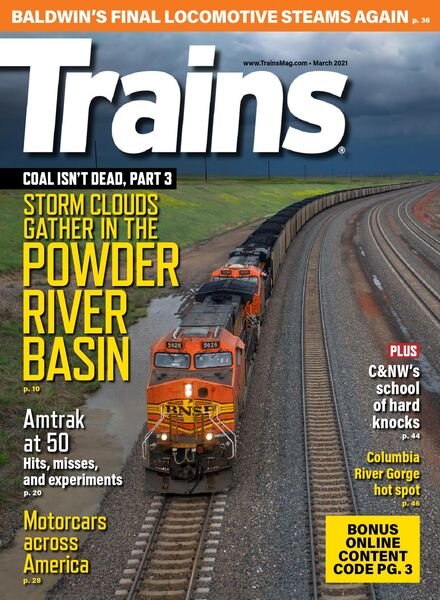 Trains – March 2021 Cover