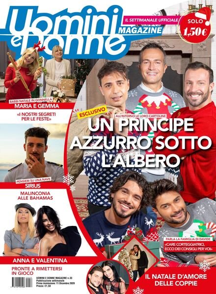 Uomini e Donne magazine – 11 dicembre 2020 Cover