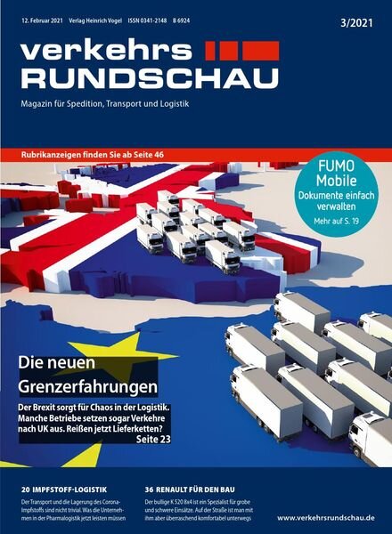 VerkehrsRundschau – 05 Februar 2021 Cover