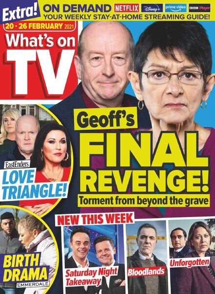 What’s on TV – 20 February 2021 Cover