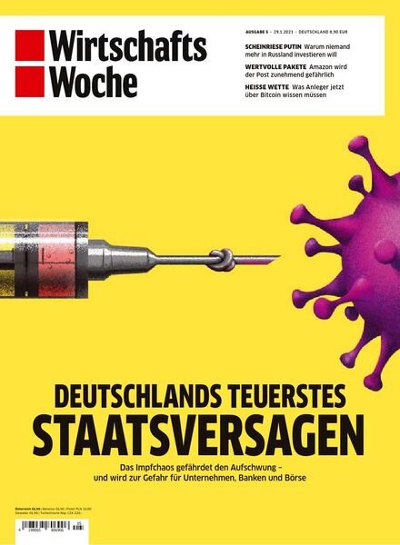 Wirtschaftswoche – 29 Januar 2021 Cover