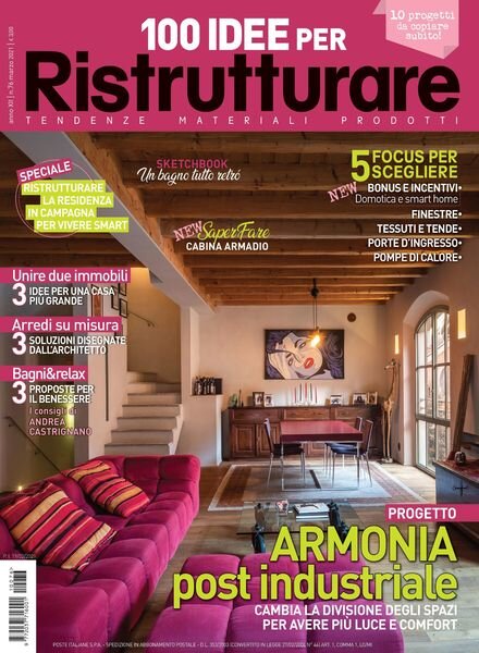 100 Idee per Ristrutturare – marzo 2021 Cover
