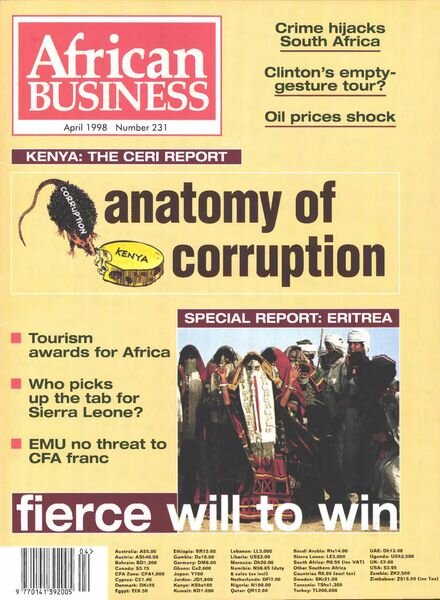 African Business English Edition – April 1998 Cover