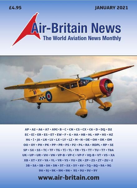 Air-Britain News – January 2021 Cover