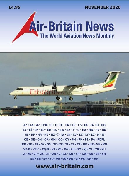 Air-Britain News – November 2020 Cover