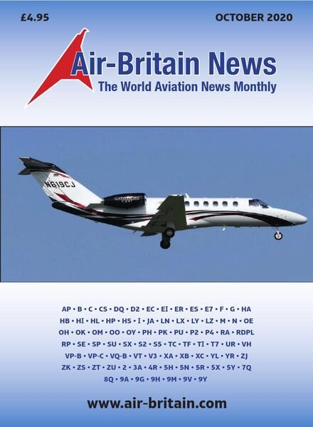 Air-Britain News – October 2020 Cover