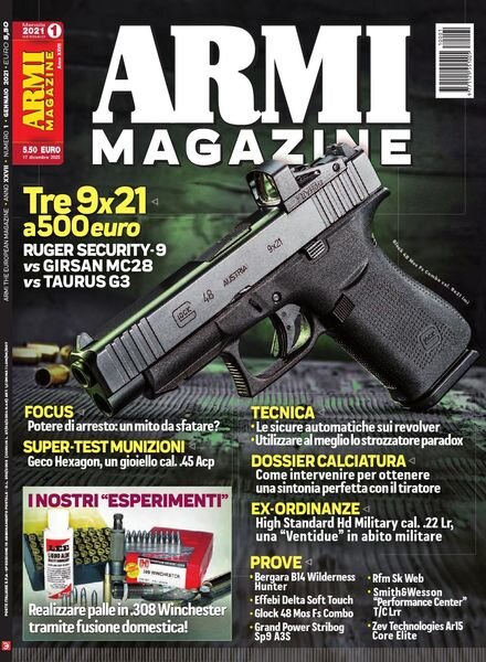 Armi Magazine – Gennaio 2021 Cover