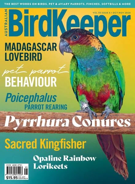 Australian Birdkeeper – October-November 2020 Cover