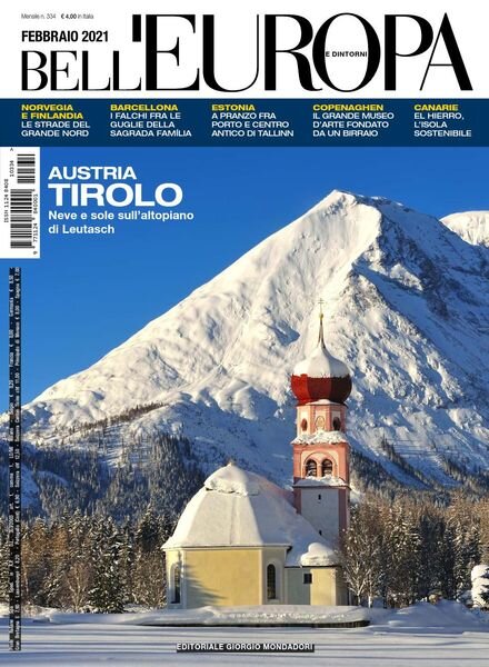 Bell’Europa – Febbraio 2021 Cover