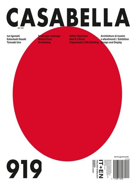 Casabella – Marzo 2021 Cover