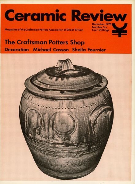 Ceramic Review – December 1970 Cover