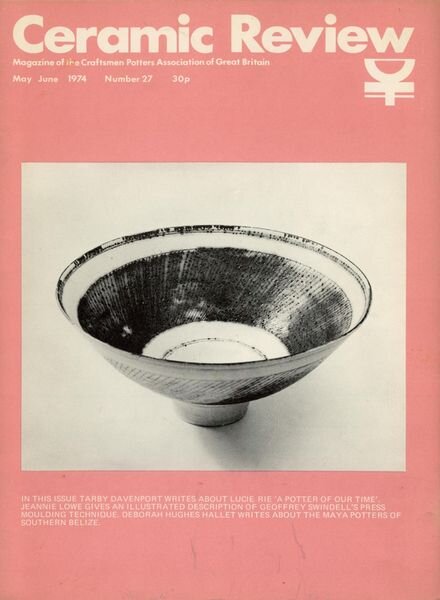Ceramic Review – May – June 1974 Cover