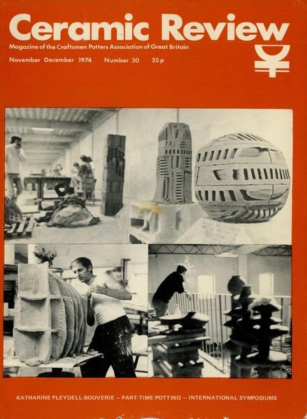 Ceramic Review – November – December 1974 Cover