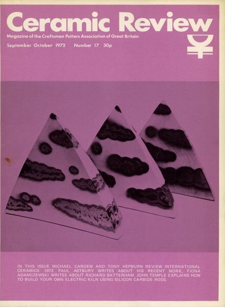 Ceramic Review – Sepember – October 1972 Cover
