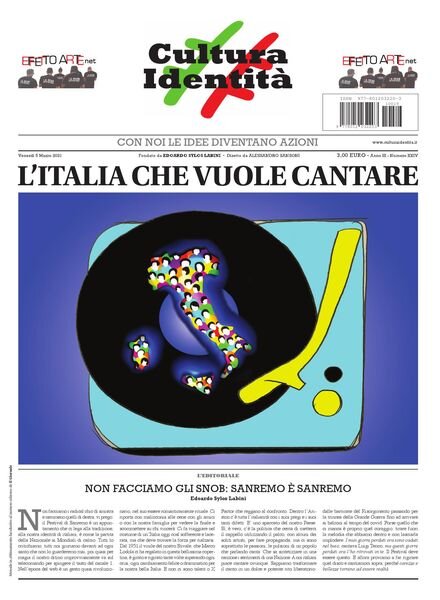 CulturaIdentita – 5 Marzo 2021 Cover