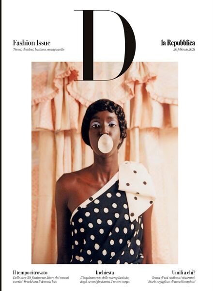 D la Repubblica – 20 Febbraio 2021 Cover