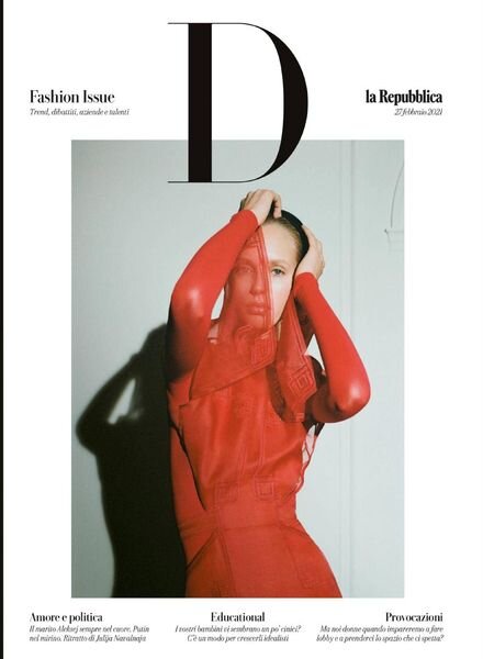 D la Repubblica – 27 Febbraio 2021 Cover