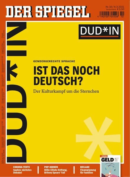 DER SPIEGEL – 06 Marz 2021 Cover