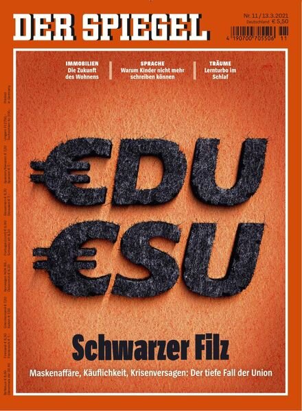DER SPIEGEL – 13 Marz 2021 Cover