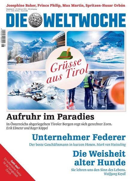 Die Weltwoche – 25 Februar 2021 Cover