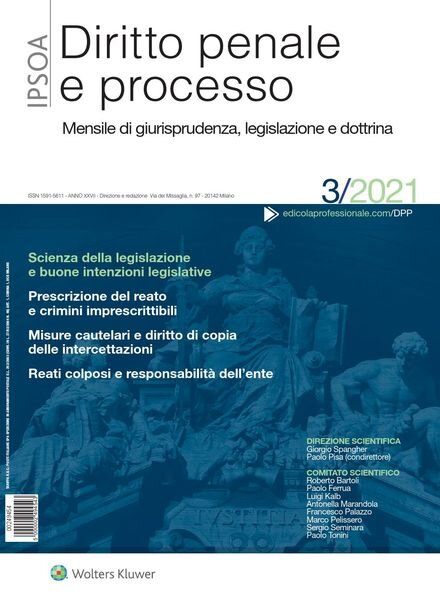 Diritto Penale e Processo – Marzo 2021 Cover