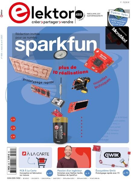 Elektor France – Mars-Avril 2021 Cover