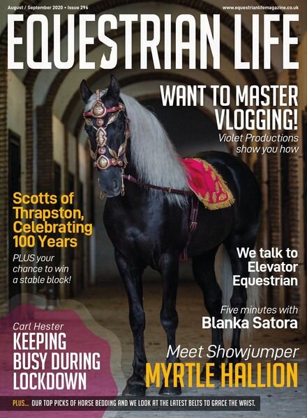 Equestrian Life – Issue 296 – August-September 2020 Cover