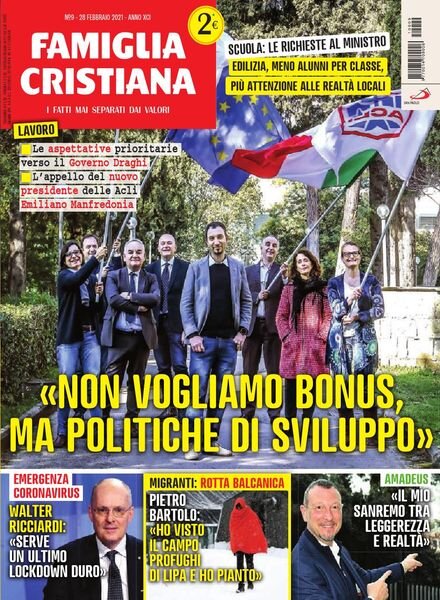 Famiglia Cristiana – 28 Febbraio 2021 Cover