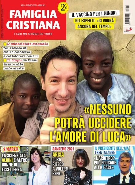 Famiglia Cristiana – 7 Marzo 2021 Cover