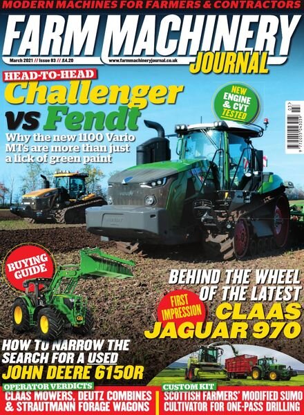 Farm Machinery Journal – Issue 83 – March 2021 Cover