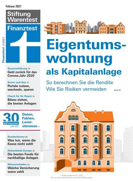 Finanztest – Februar 2021 Cover