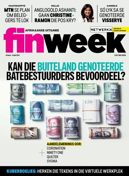Finweek Afrikaans Edition – Maart 18, 2021 Cover