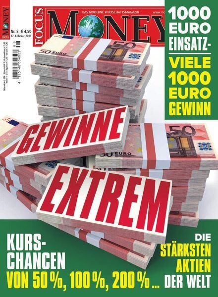 FOCUS MONEY – 17 Februar 2021 Cover