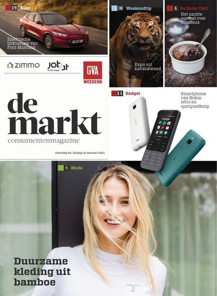 Gazet van Antwerpen De Markt – 20 februari 2021 Cover