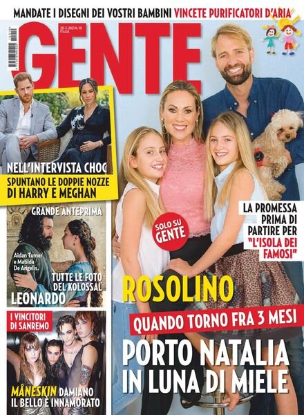 Gente Italia – 20 marzo 2021 Cover
