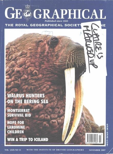 Geographical – November 1997 Cover