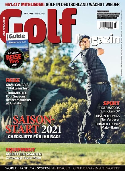 Golf Journal – Marz 2021 Cover