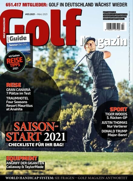 Golf Magazin – Marz 2021 Cover