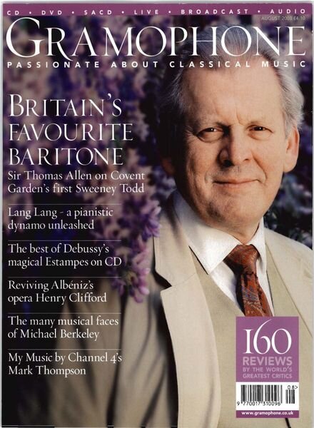 Gramophone – August 2003 Cover