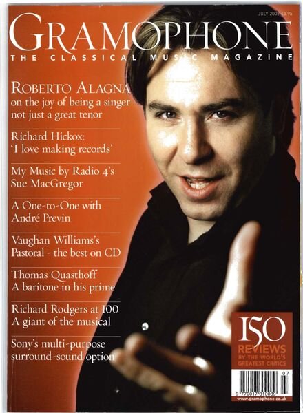 Gramophone – July 2002 Cover