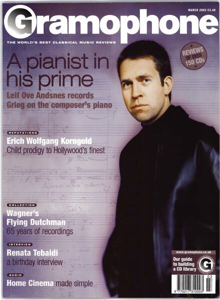 Gramophone – March 2002 Cover
