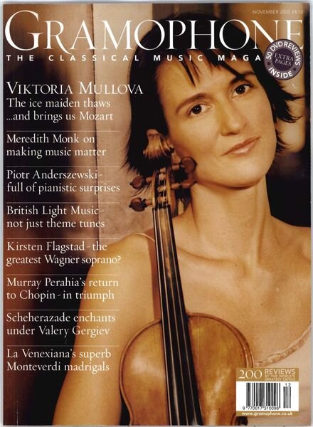 Gramophone – November 2002 Cover