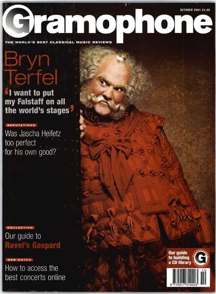 Gramophone – October 2001 Cover