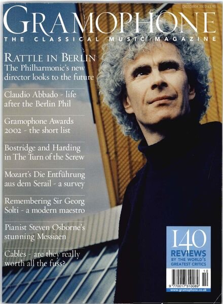 Gramophone – October 2002 Cover