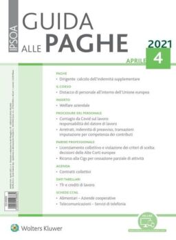 Guida alle paghe – Aprile 2021