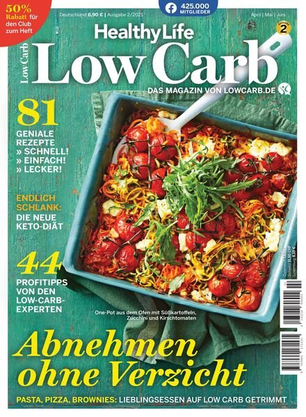 Healthy Life Low Carb – April 2021 Cover