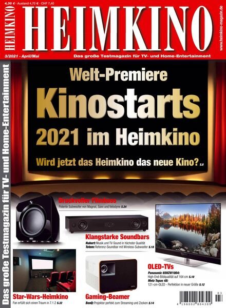 HEIMKINO – 12 Marz 2021 Cover